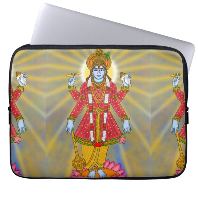 Lord Vishnu Laptop Case (Front)