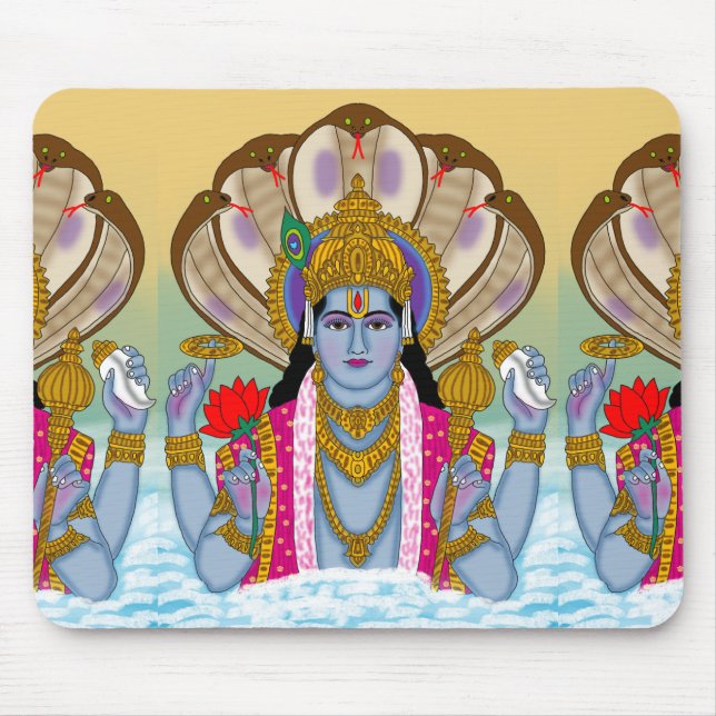 Lord Vishnu Mouse Pad (Front)
