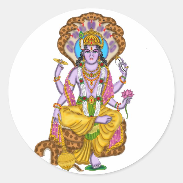 Lord Vishnu Stickers (Front)