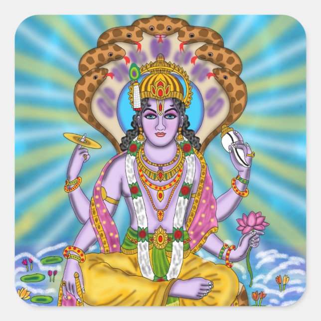 Lord Vishnu Stickers (Front)