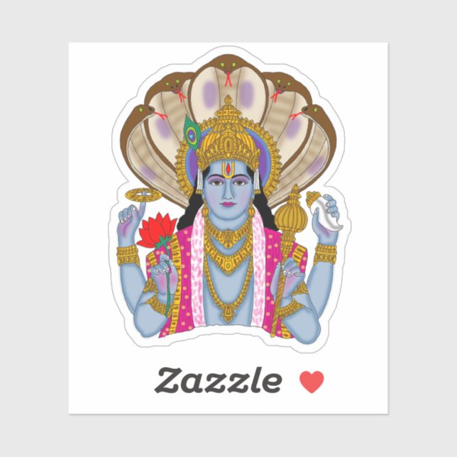 Lord Vishnu Stickers (Sheet)