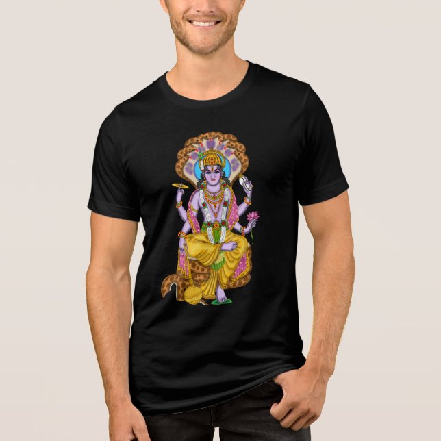 Lord Vishnu T-Shirt Tri-Blend Shirt (Front)