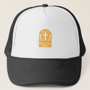 Lord Watch Over Me While I Get This Money Trucker Hat