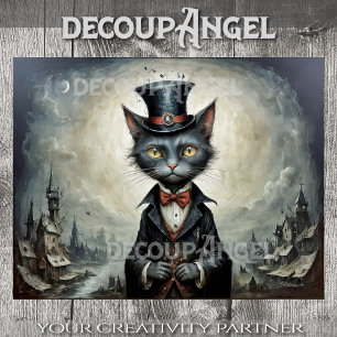 Lord Whiskers from Darkshire - Decoupage - Tissue Paper