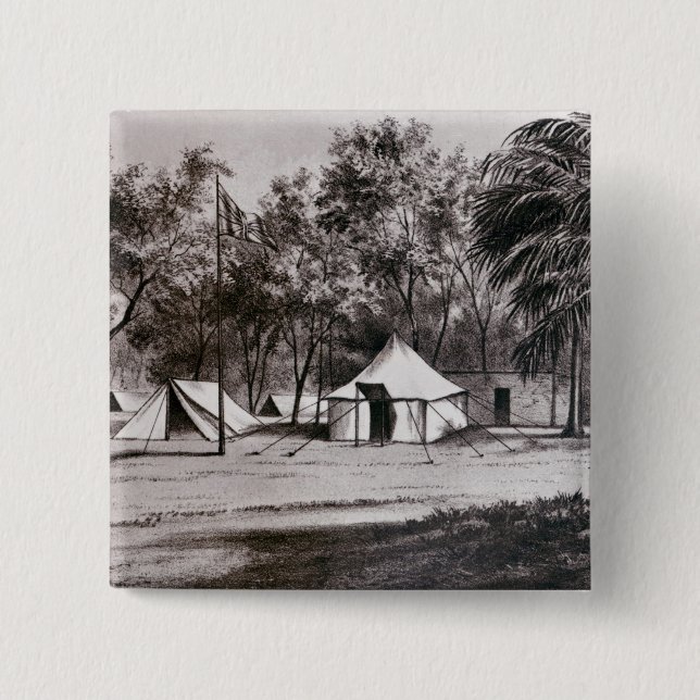 Lord Wolseley's Camp at Korti Pinback Button (Front)