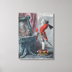 Lordly Elevation, pub. by Hannah Humphrey, 1802 Canvas Print