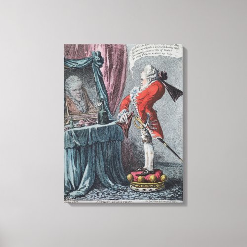 Lordly Elevation pub by Hannah Humphrey 1802 Canvas Print