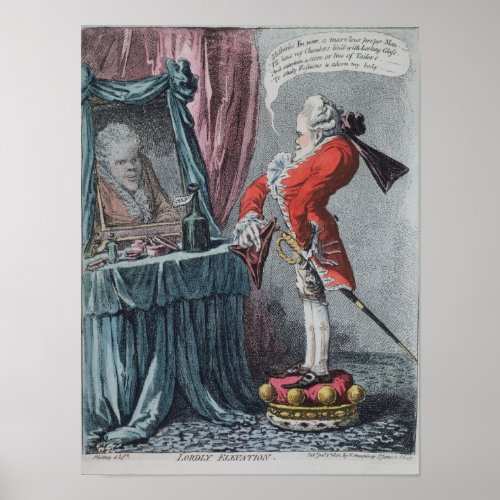 Lordly Elevation pub by Hannah Humphrey 1802 Poster