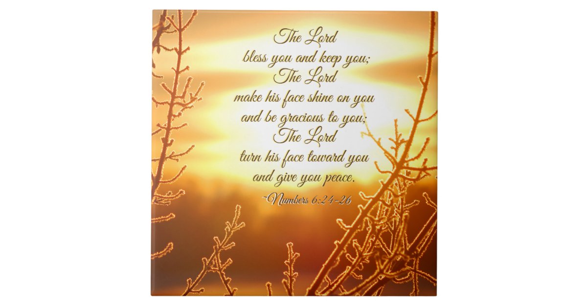 lord 39 s blessing numbers 6 24 26 bible verse ceramic tile e cards birthday invitations