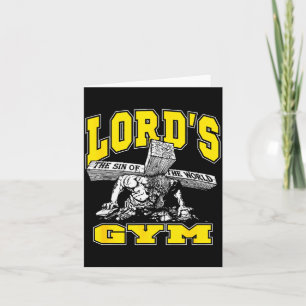 Lords Gym - Lord's The Sin Of World Jesus Card