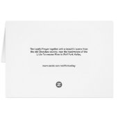 Lord's Prayer at Wolf Fork Valley Cards (Back Horizontal)