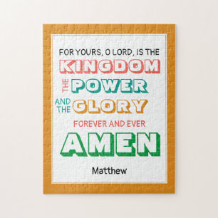 LORDS PRAYER Christian Jigsaw Puzzle