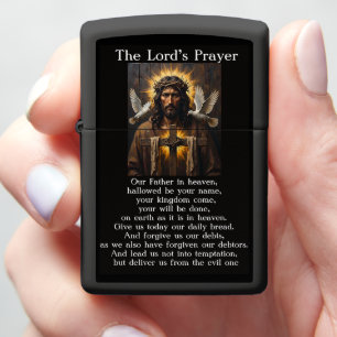 Lord's Prayer Crucifixion Grace Redemption Artwork Zippo Lighter