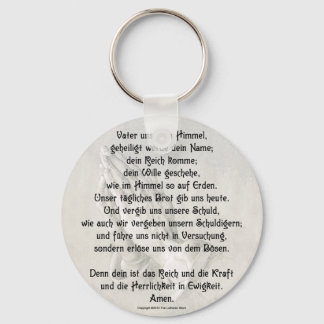 Lord's Prayer (German) Basic Button Keychain