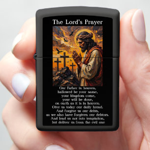 Lord's Prayer Gethsemane Devotion Prayer Artwork Zippo Lighter