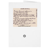 Lord's Prayer in Armenian Cards (Back)