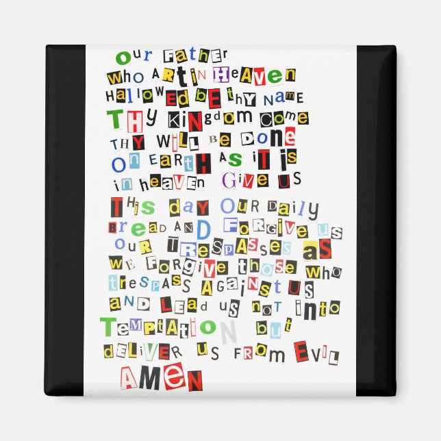 Lord's Prayer Magnet (Front)