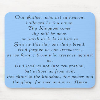 Lords prayer mousepad