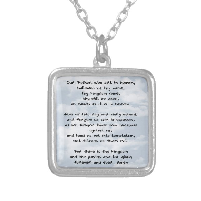 Lord's Prayer Necklace (Front)