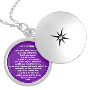 Lord's Prayer - Our Father Locket Necklace