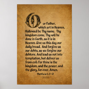 Lord's Prayer (Our Father...) Poster