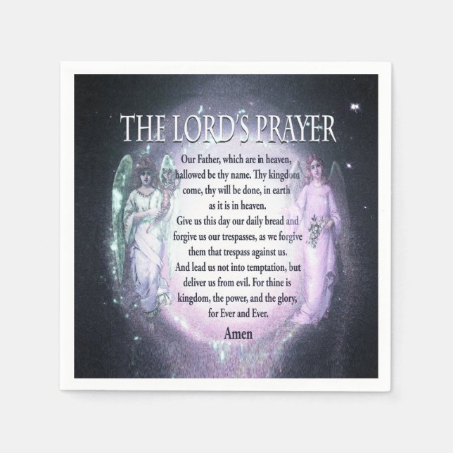 Lord's Prayer Paper Napkins (Front)