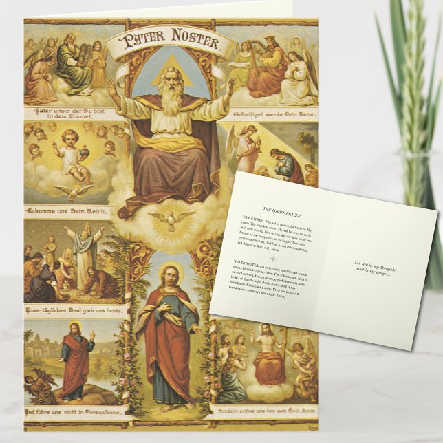 Lords Prayer "Pater Poster" Our Father Jesus Card (Creator Uploaded)