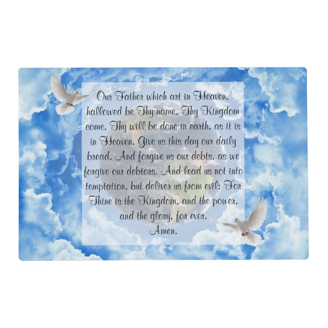 Lord's Prayer   Placemat (Front)