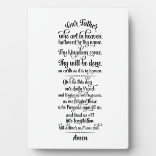 Lord's Prayer Plaque