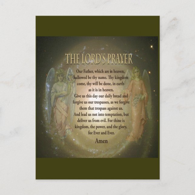 Lord's Prayer Postcard (Front)