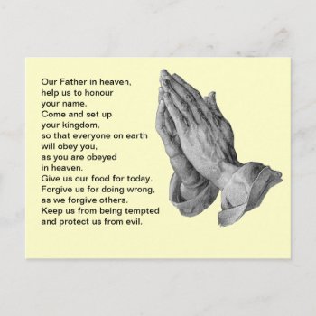 Lord's Prayer Postcard by allchristian at Zazzle
