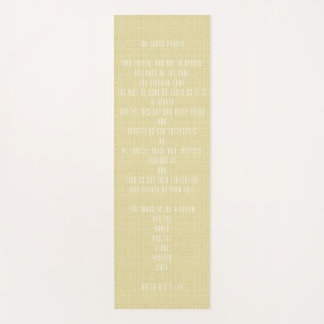 Lords Prayer - Prayer Mat/Sackcloth Design Yoga Mat