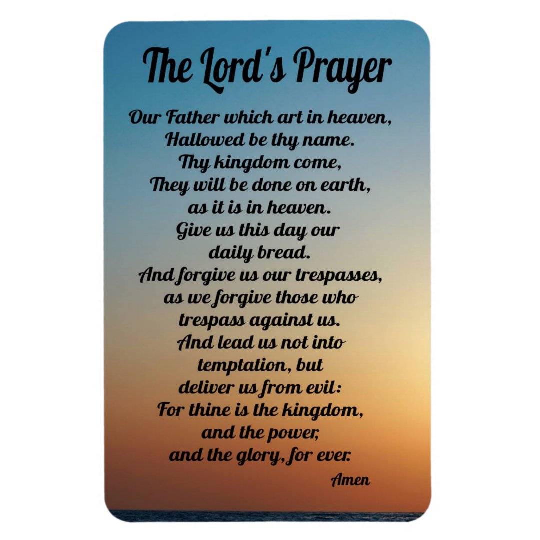 Lord's Prayer Refrigerator Magnet | Zazzle