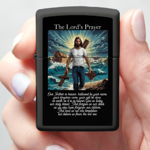 Lord's Prayer Shoreline Faith Guardian Zippo Lighter