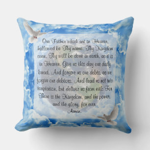 Lord's Prayer  Throw Pillow