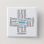 Lord&#39;s Prayer Word Cloud Pinback Button at Zazzle