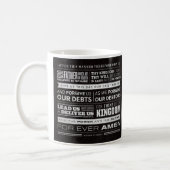 Lord's Prayer words mug (Left)