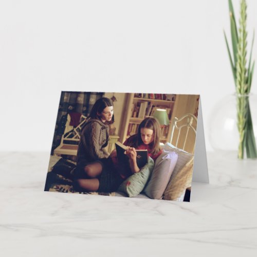 Lorelai and Rory Sitting in Bedroom Card