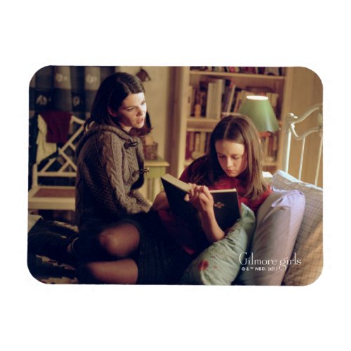 Lorelai and Rory Sitting in Bedroom Magnet
