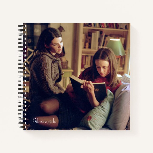 Lorelai and Rory Sitting in Bedroom Notebook (Front)