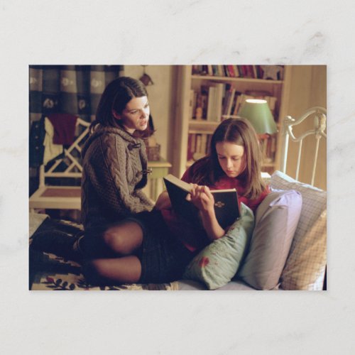 Lorelai and Rory Sitting in Bedroom Postcard