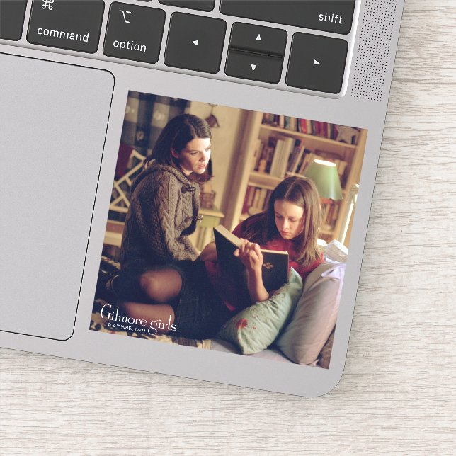 Lorelai and Rory Sitting in Bedroom Sticker (Detail)