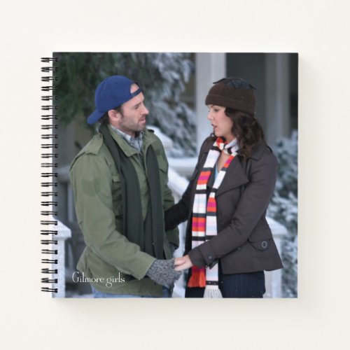 Lorelai  Luke Holding Hands in the Snow Notebook