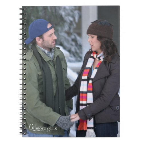 Lorelai  Luke Holding Hands in the Snow Notebook