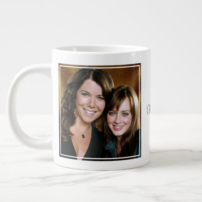 Lorelai & Rory Close-Up Portrait Giant Coffee Mug (Left)