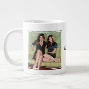 Lorelai & Rory Sitting on Couch Portrait Giant Coffee Mug