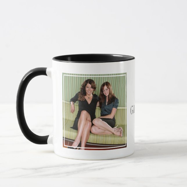Lorelai & Rory Sitting on Couch Portrait Mug (Left)