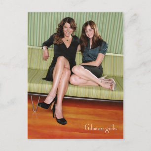 Lorelai & Rory Sitting on Couch Portrait Postcard