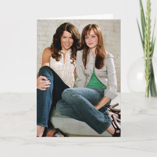 Lorelai  Rory Sitting Portrait Card