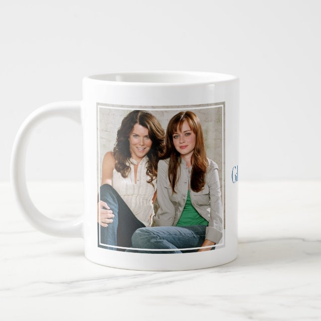 Lorelai & Rory Sitting Portrait Giant Coffee Mug (Left)